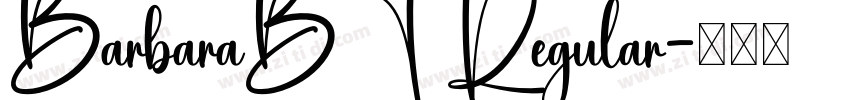 BarbaraBT Regular字体转换
